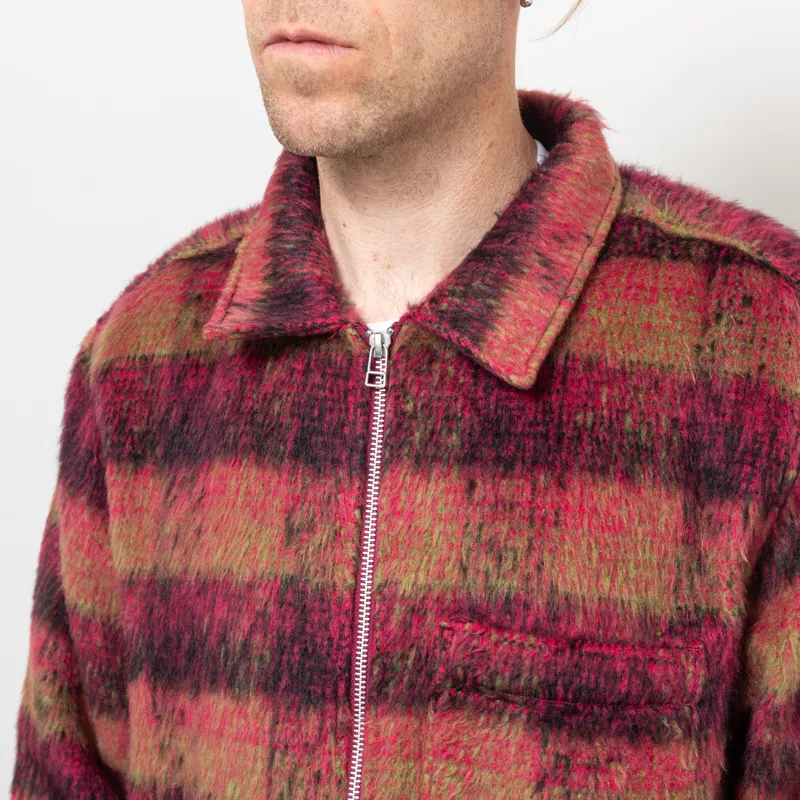 Huf Megablast Plaid Jacket Berry-6