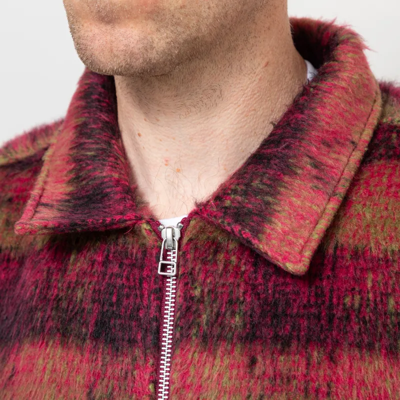 Huf Megablast Plaid Jacket Berry-7