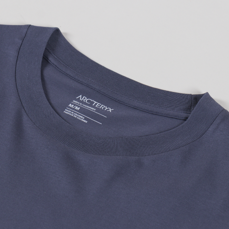 Arc'teryx Kragg SL Cotton Bird Tile Long Sleeve T Shirt Dark Stratus Euphoria-4