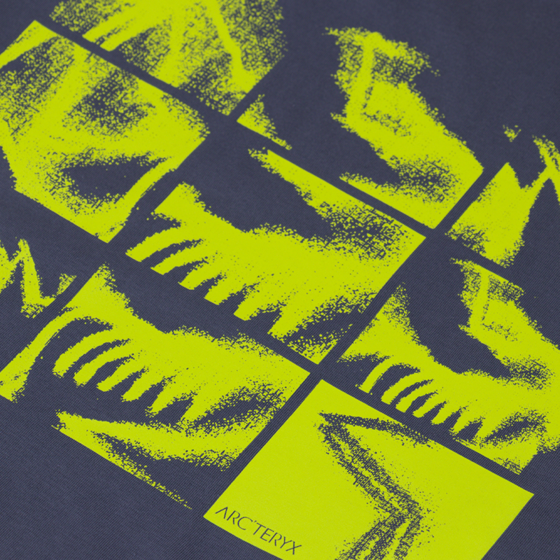 Arc'teryx Kragg SL Cotton Bird Tile Long Sleeve T Shirt Dark Stratus Euphoria-5