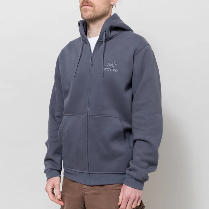 Arc'teryx Emblem Fleece Full Zip Hoodie Dark Stratus-1