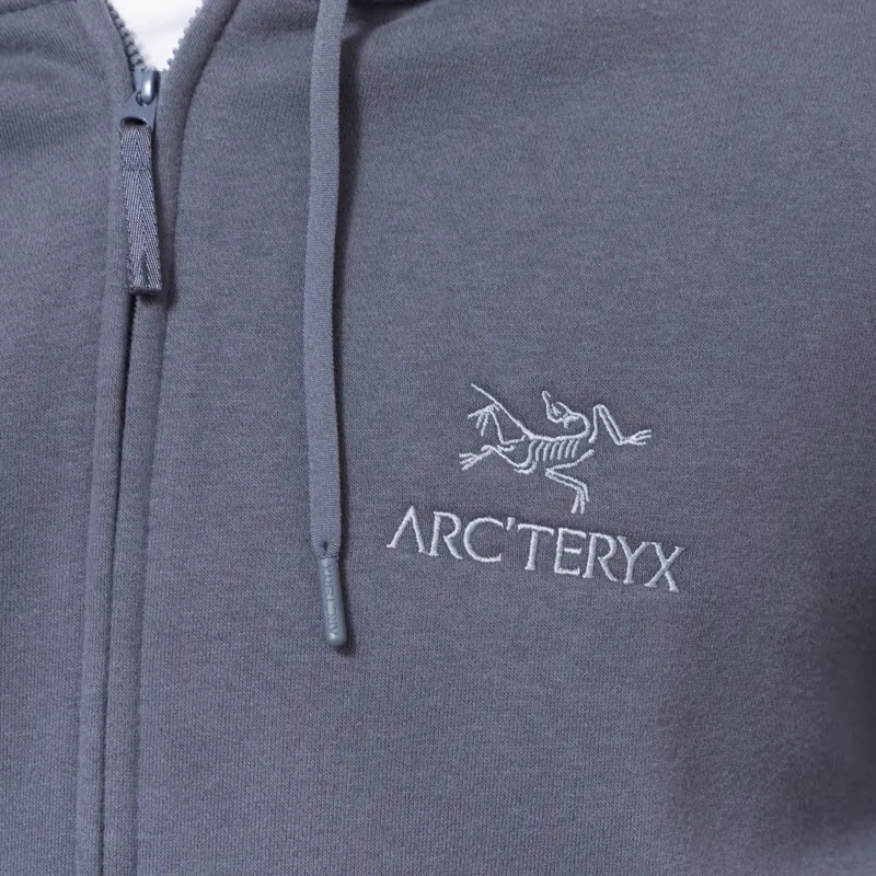 Arc'teryx Emblem Fleece Full Zip Hoodie Dark Stratus-6
