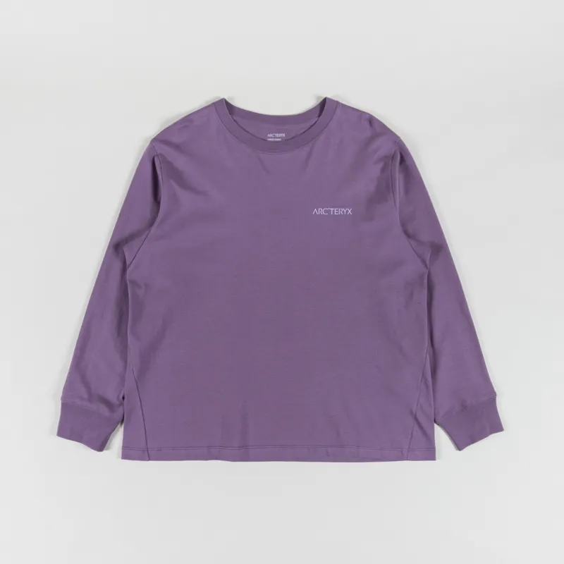 Arc'teryx Womens Kragg Cotton Bird Long Sleeve T Shirt Light Moondrop-1