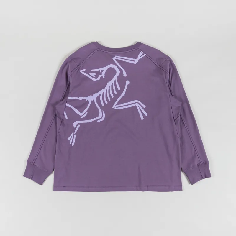 Arc'teryx Womens Kragg Cotton Bird Long Sleeve T Shirt Light Moondrop