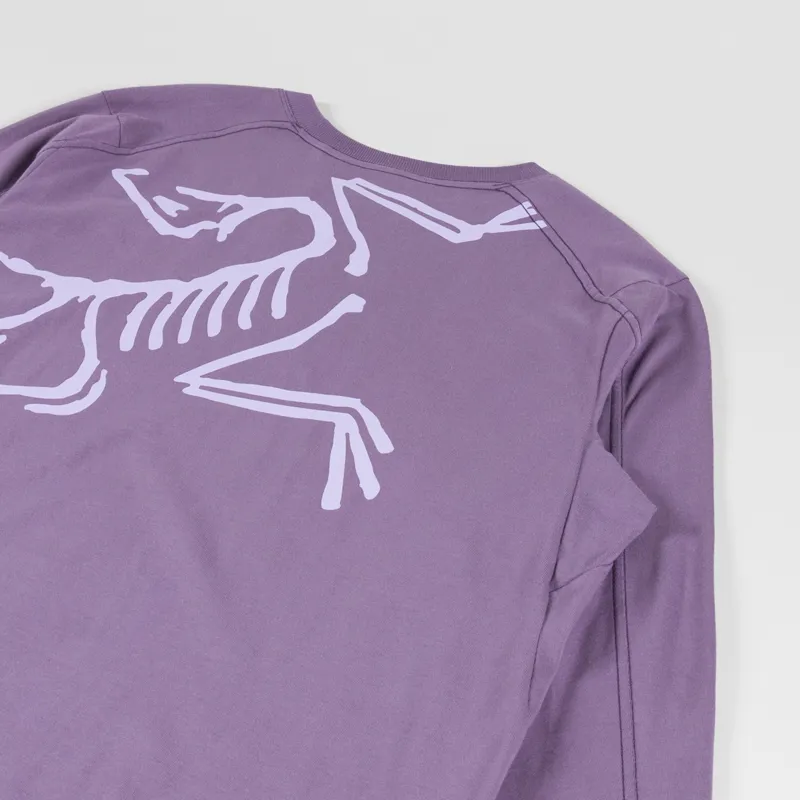 Arc'teryx Womens Kragg Cotton Bird Long Sleeve T Shirt Light Moondrop-2