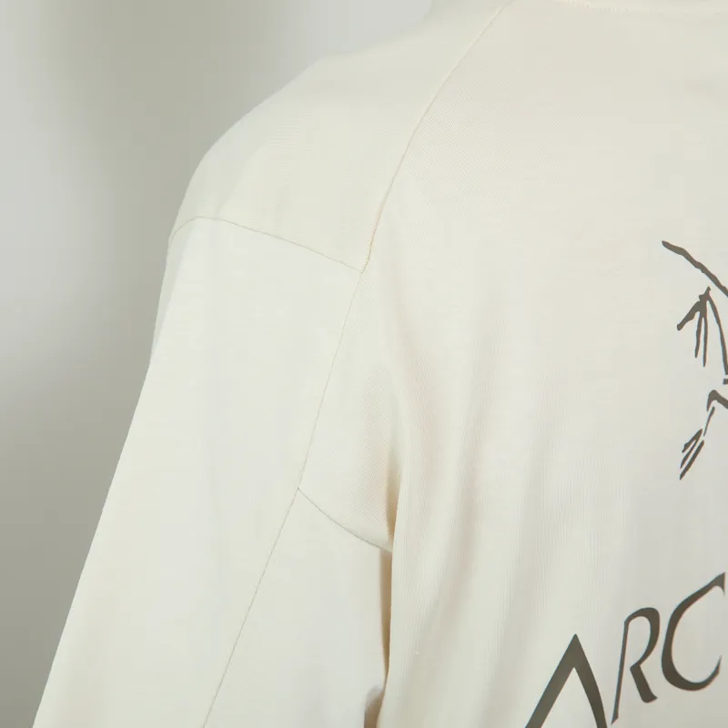 Arc'teryx Kragg SL Cotton Bird Word T Shirt Sea Salt Mongoose-5