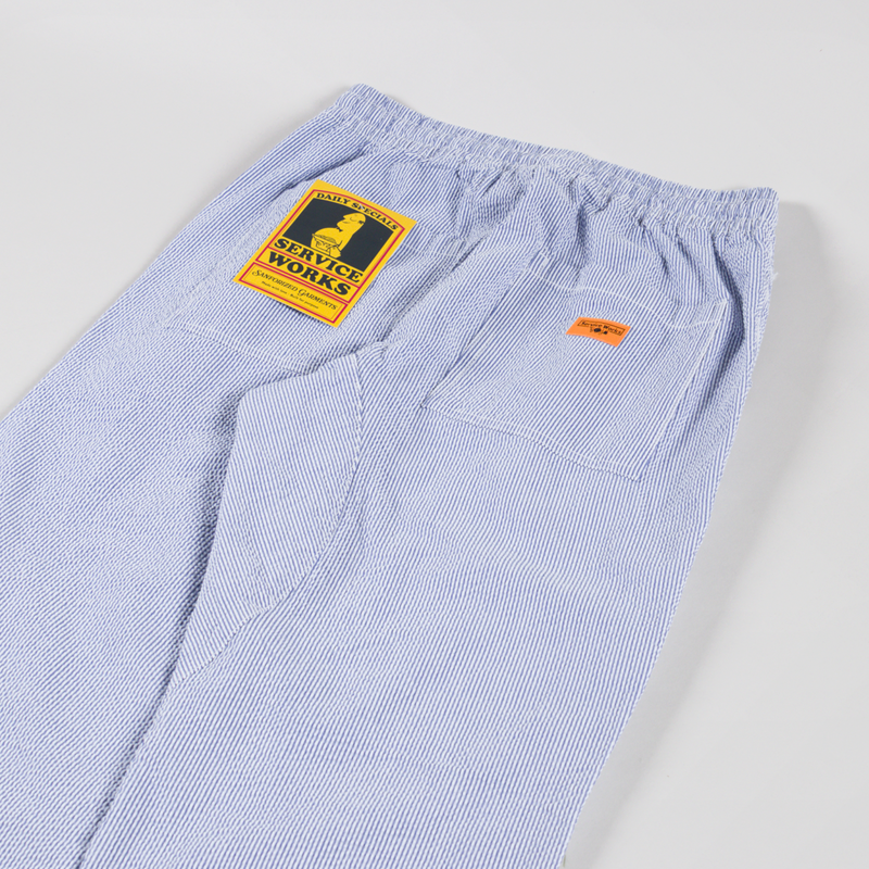 Service Works Seersucker Chef Pants Navy Stripe-3