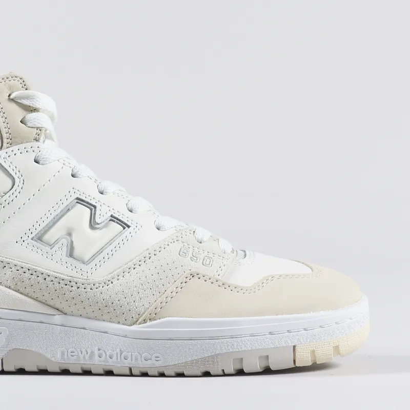 New Balance 650 Shoes Beige Macadamia Nut White