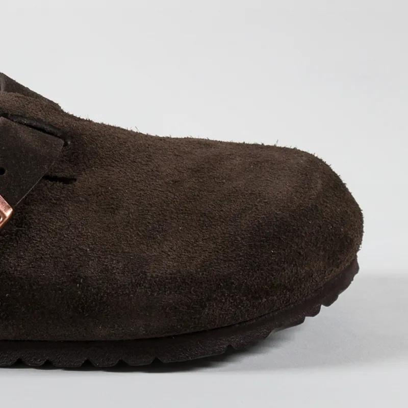 Birkenstock Boston BS Regular Fit Sandals Suede Mocha-5