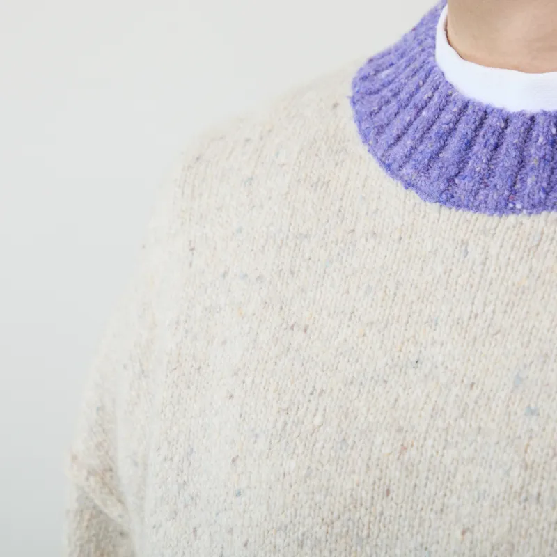 Selfhood Womens Heavy Block Knit Off White-4