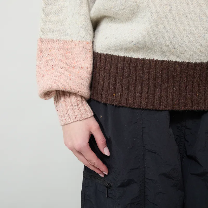 Selfhood Womens Heavy Block Knit Off White-5