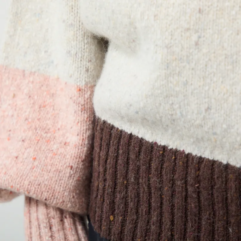 Selfhood Womens Heavy Block Knit Off White-6