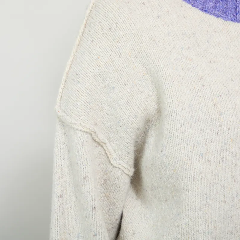 Selfhood Womens Heavy Block Knit Off White-7