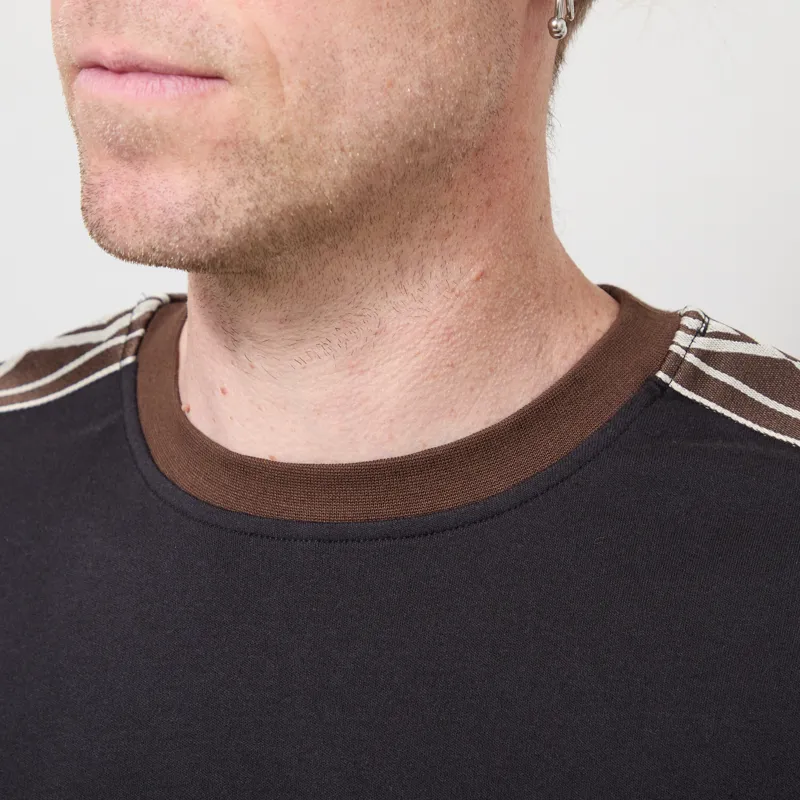 Umbro Taped T Shirt Black Demitasse Pelican-4