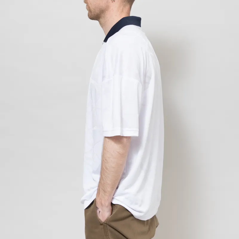 Umbro Boxy Football Shirt White Blue Goji Berry-2