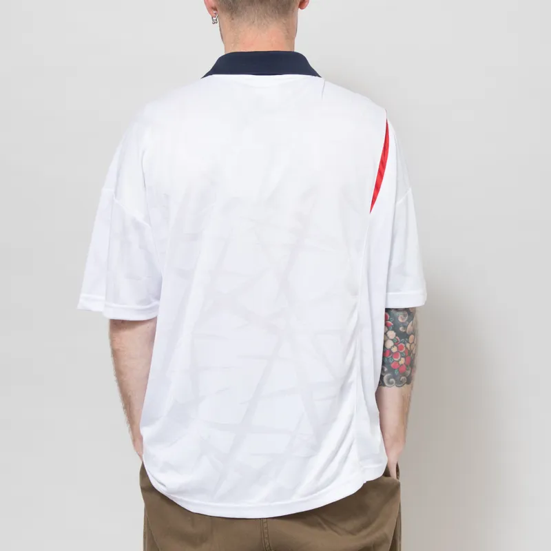 Umbro Boxy Football Shirt White Blue Goji Berry-3