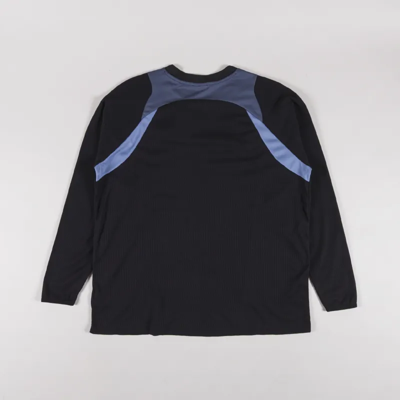 Umbro Panelled Long Sleeve Jersey Black Grisaille Yellow-1