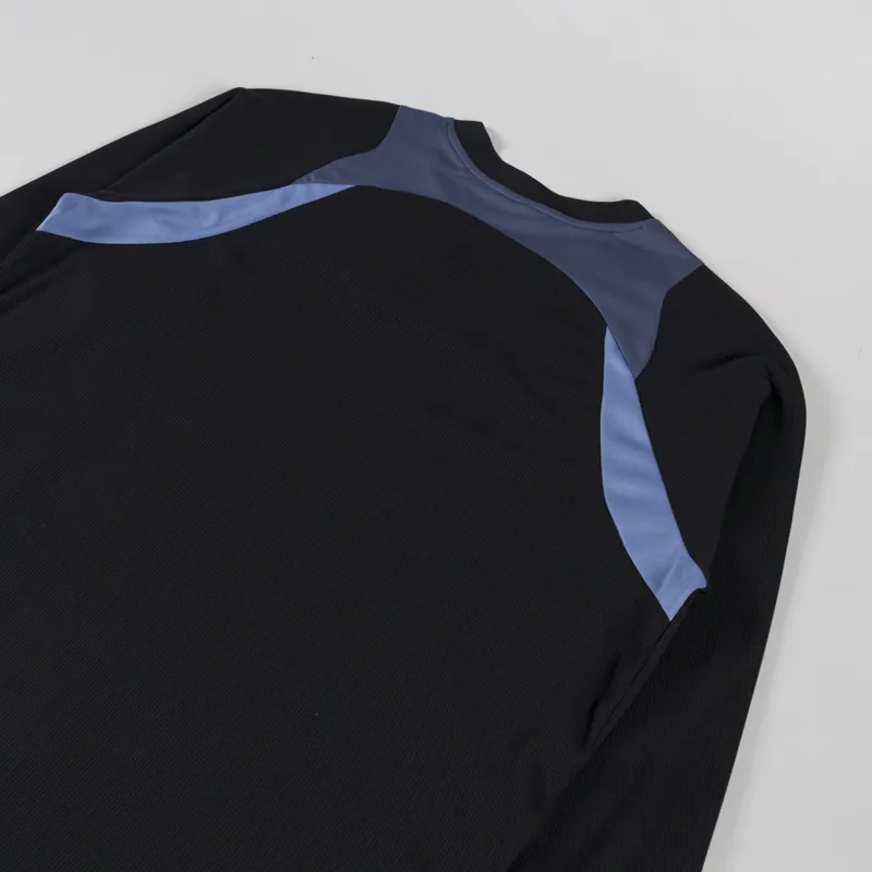 Umbro Panelled Long Sleeve Jersey Black Grisaille Yellow-3