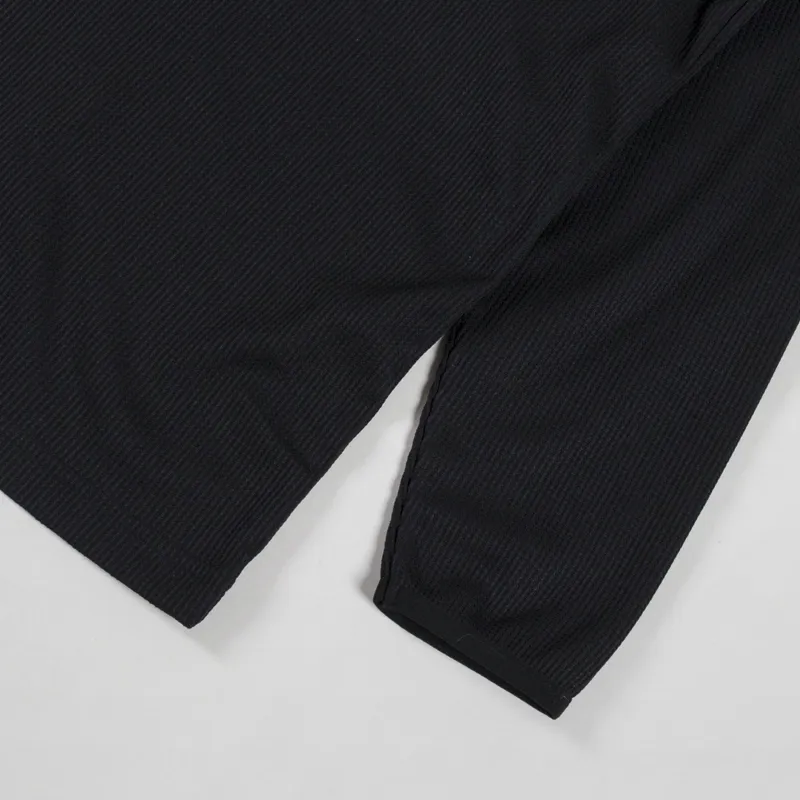 Umbro Panelled Long Sleeve Jersey Black Grisaille Yellow-7