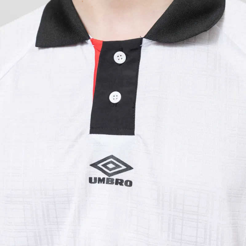 Umbro Football Shirt White Black Goji Berry-3