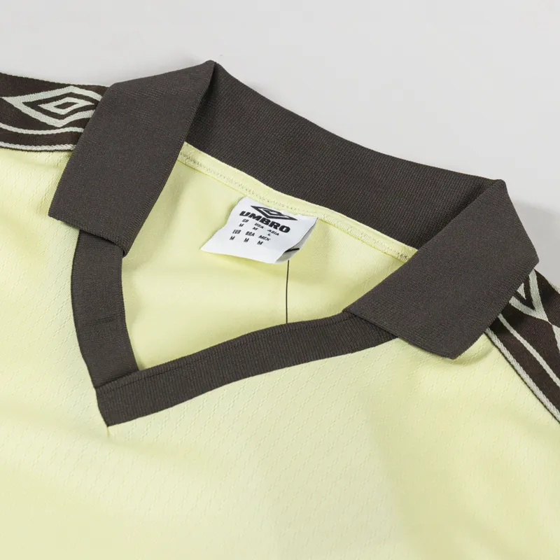 Umbro Taped Long Sleeve Jersey Lemonade Demitasse-4