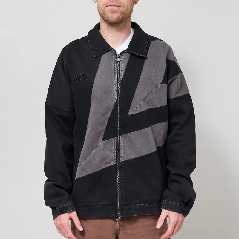 Umbro Washed Drill Jacket Black