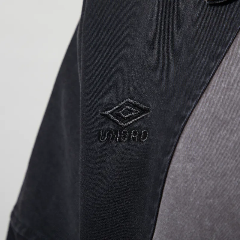 Umbro Washed Drill Jacket Black-5