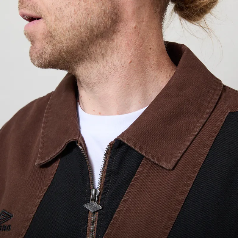 Umbro Washed Drill Jacket Demitasse Black-3