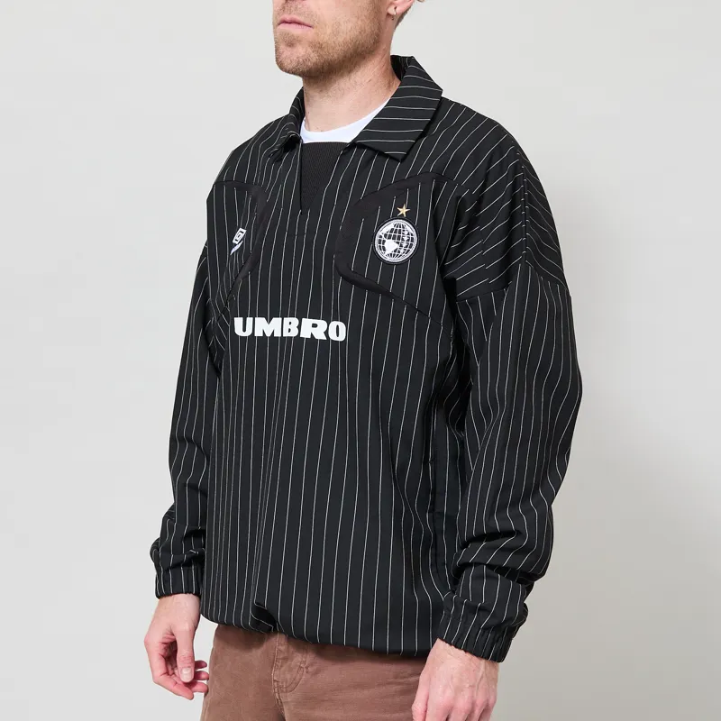 Umbro Pinstripe Drill Top Black-1