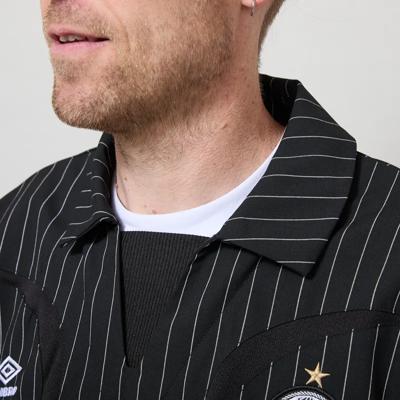 Umbro Pinstripe Drill Top Black-3