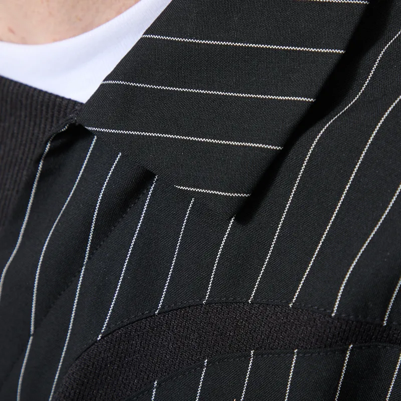 Umbro Pinstripe Drill Top Black-6