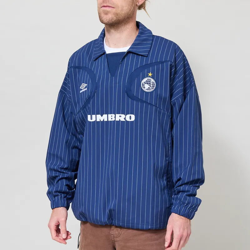 Umbro Pinstripe Drill Top Estate Blue-1