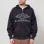 Umbro Washed Zip Through Hoodie Black Sedona Sage