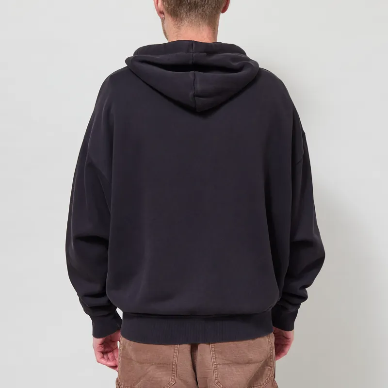 Umbro Washed Zip Through Hoodie Black Sedona Sage-2