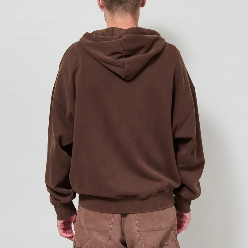 Umbro Washed Zip Through Hoodie Demitasse Black-1