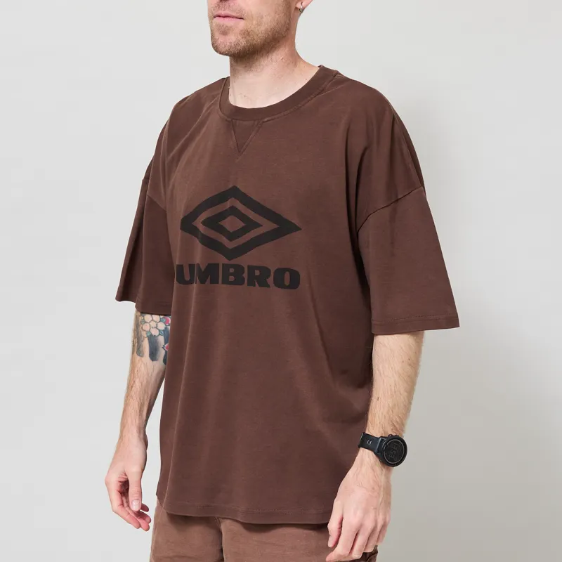 Umbro Washed Boxy T Shirt Demitasse Black-1