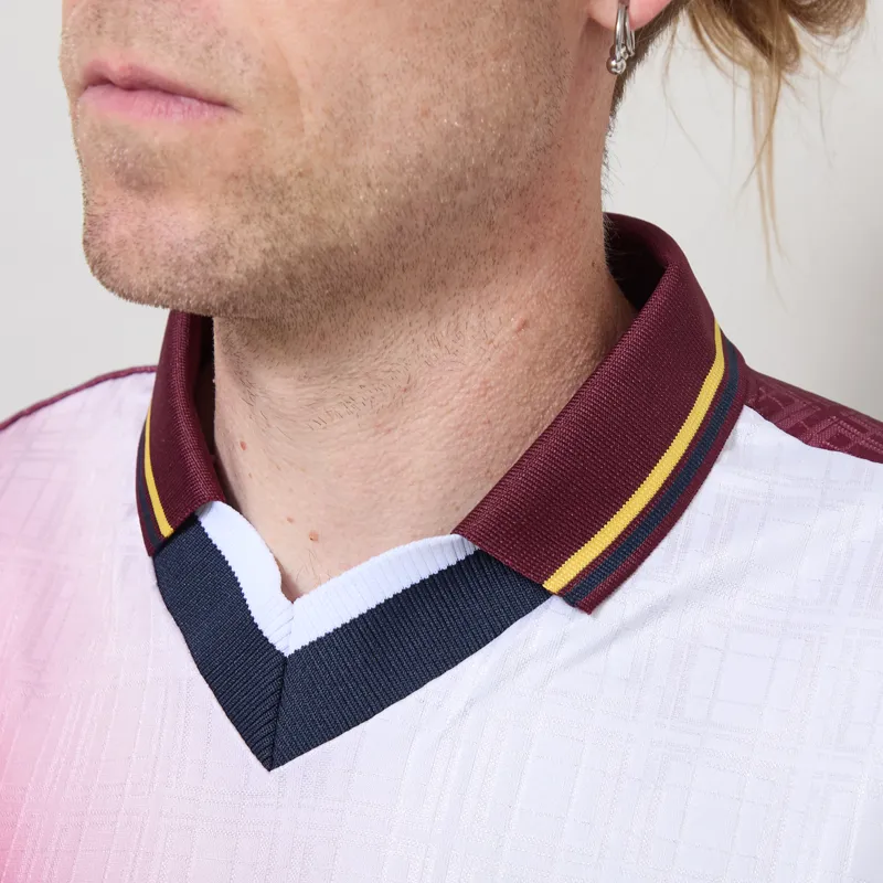 Umbro Printed Football Jersey Brilliant White Cabernet-4