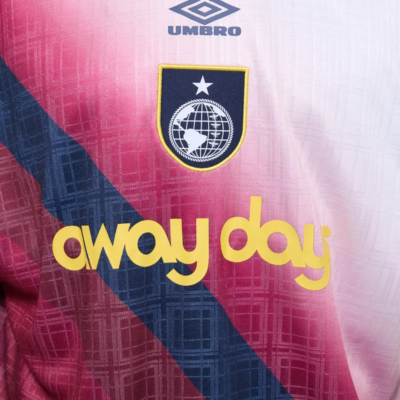 Umbro Printed Football Jersey Brilliant White Cabernet-6