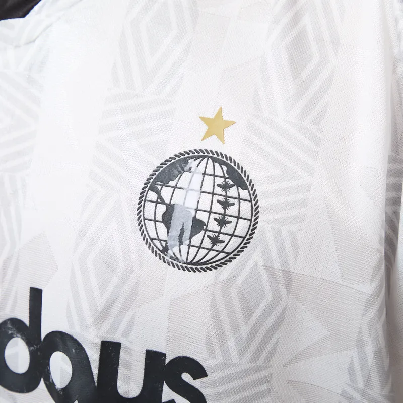 Umbro Panelled Football Jersey Brilliant White Black Gold-7