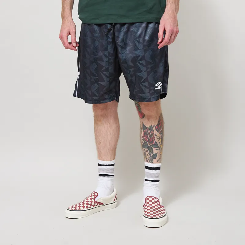Umbro Football Shorts Phantom Black Brilliant White