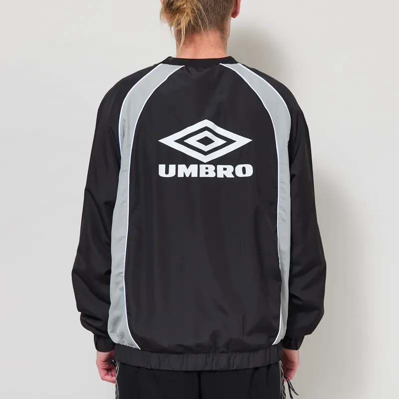 Umbro Panelled Sweat Black Neutral Grey White