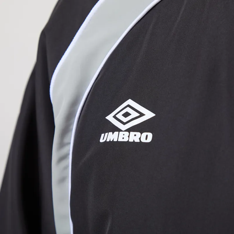 Umbro Panelled Sweat Black Neutral Grey White-5