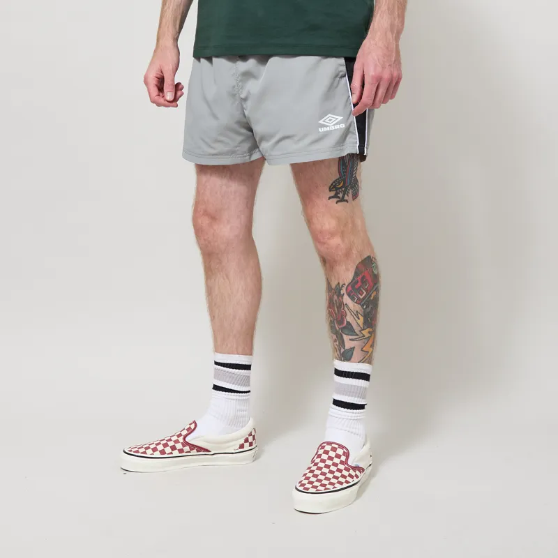 Umbro Panelled Shorts Neutral Grey Black White-1