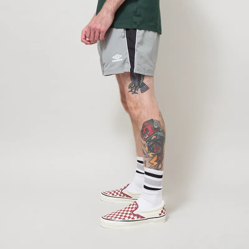 Umbro Panelled Shorts Neutral Grey Black White-2