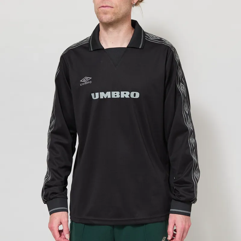 Umbro Taped Long Sleeve Jersey Black Sedona Sage