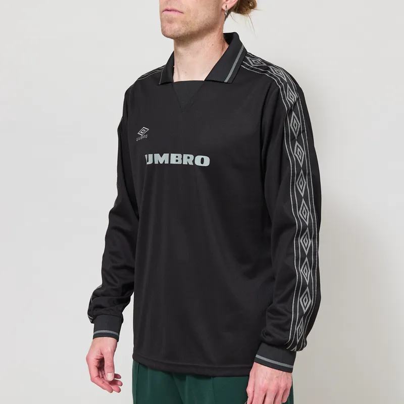 Umbro Taped Long Sleeve Jersey Black Sedona Sage-1