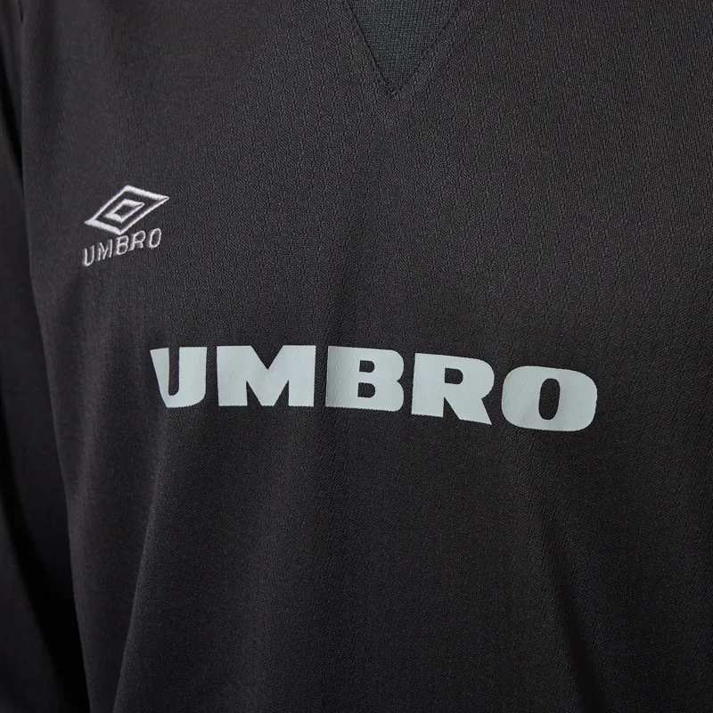 Umbro Taped Long Sleeve Jersey Black Sedona Sage-7