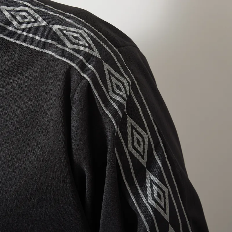 Umbro Taped Long Sleeve Jersey Black Sedona Sage-5