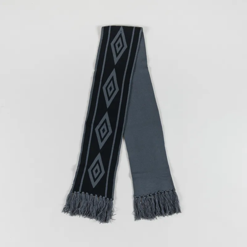 Umbro Diamond Intarsia Knit Scarf Black Sedona Sage