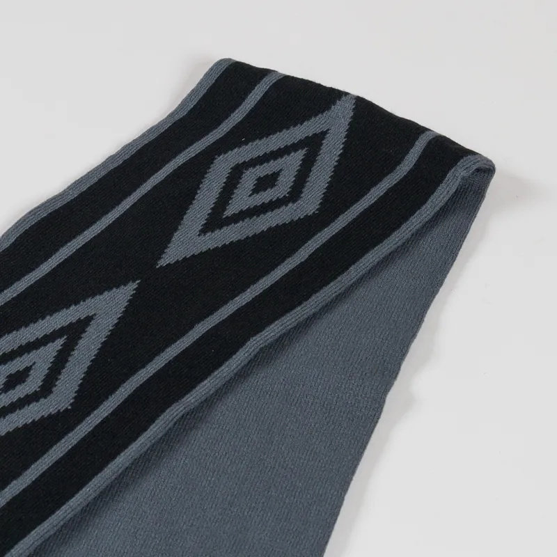 Umbro Diamond Intarsia Knit Scarf Black Sedona Sage-1